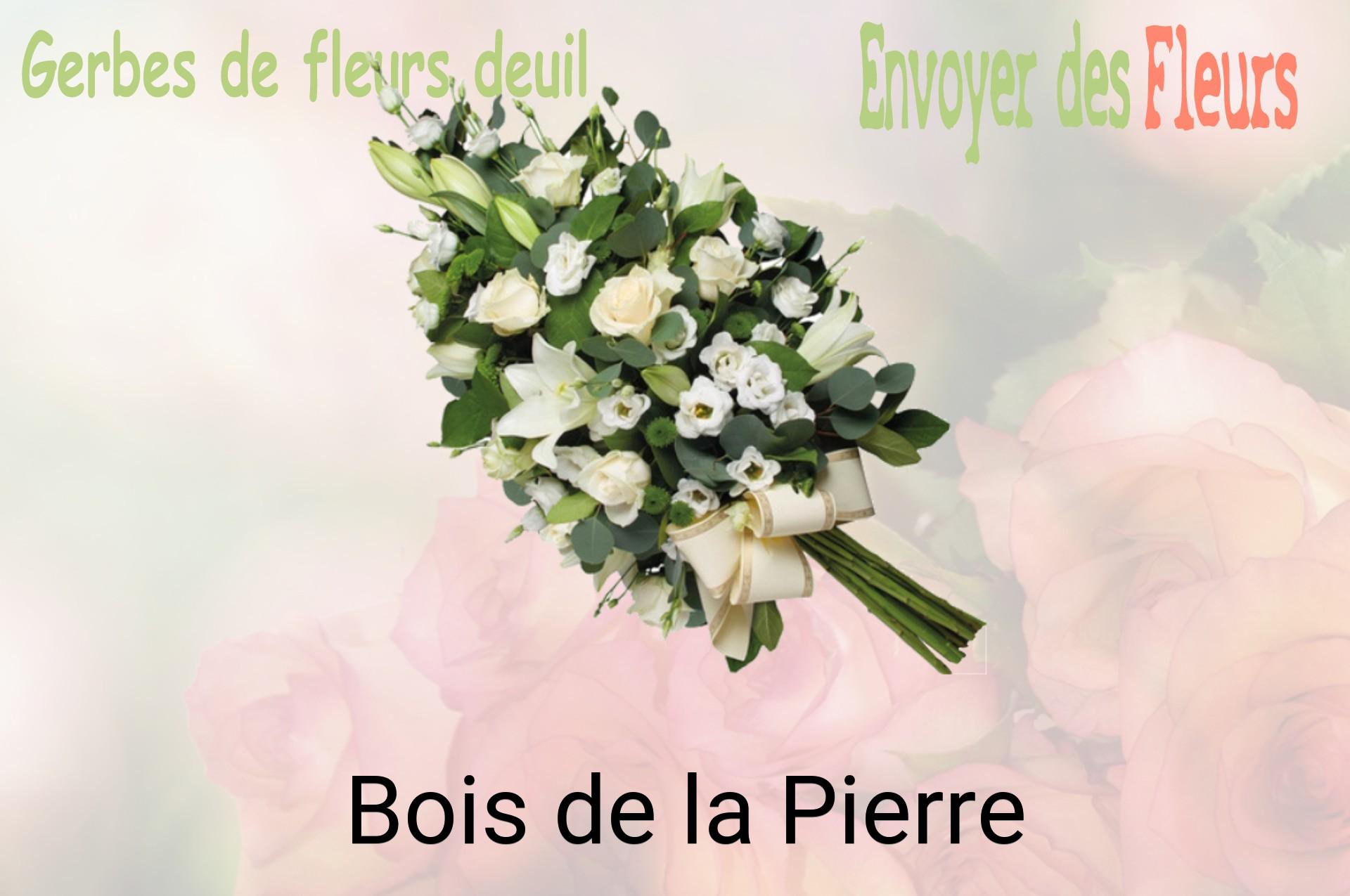 Gerbe de fleurs de deuil livrée à Bois-de-la-Pierre